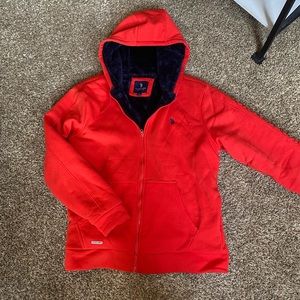 Polo zip up hoodie